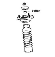 Thumb collar mr2 rear shock suspension