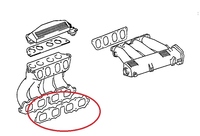 Thumb intake maniold gaskets rev1 rev2 3sge no1 17177 74060