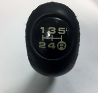 Thumb retrimmed mr2 gearknob leather toyota shift  4 