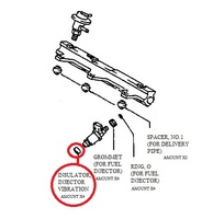 Thumb injector 3sge 1999 2000 insulator injector vibration fuel 23291 41010