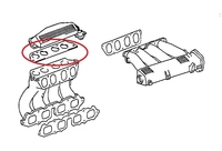 Thumb intake maniold gaskets rev1 rev2 3sge air control valve 17315 74010
