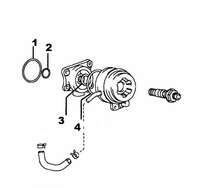 Thumb oil cooler 3sgte rev1 rev2 o ring gasket seal toyota mr2