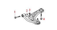 Thumb bolt 90119 12333   mr2 mk3 suspension arm