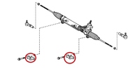 Thumb 45518 17020 45518 17010 front mount steering rack toyota mr2 mk3 spyder