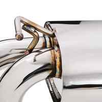 Thumb exhaust rear silencer toyota mr2 roadster spyder twin exit staainless steel tte