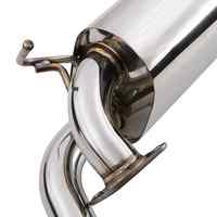 Thumb exhaust rear silencer toyota mr2 roadster spyder twin exit staainless steel mr2 ben