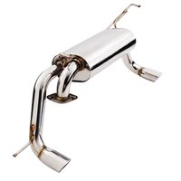 Thumb exhaust rear silencer toyota mr2 roadster spyder twin exit staainless steel show