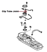 Thumb fuel tank clip toyota mr2 mk3 clip tube joint 77241 32060