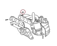 Thumb exhaust manifold nut genuine toyota mr2 mk3